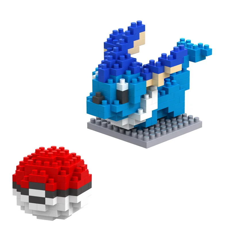 75 Stile Pokémon Bausteine Montage Anime Pikachu Glurak Schigerausche Bisasam Gengar Figuren Spielzeug für Kinder Geschenk