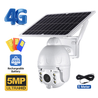 SHIWOJIA 5MP Solar Camera 4G SIM Card Outdoor IP66 Waterproof Two Way Audio Security Protection IP Camera UBox app