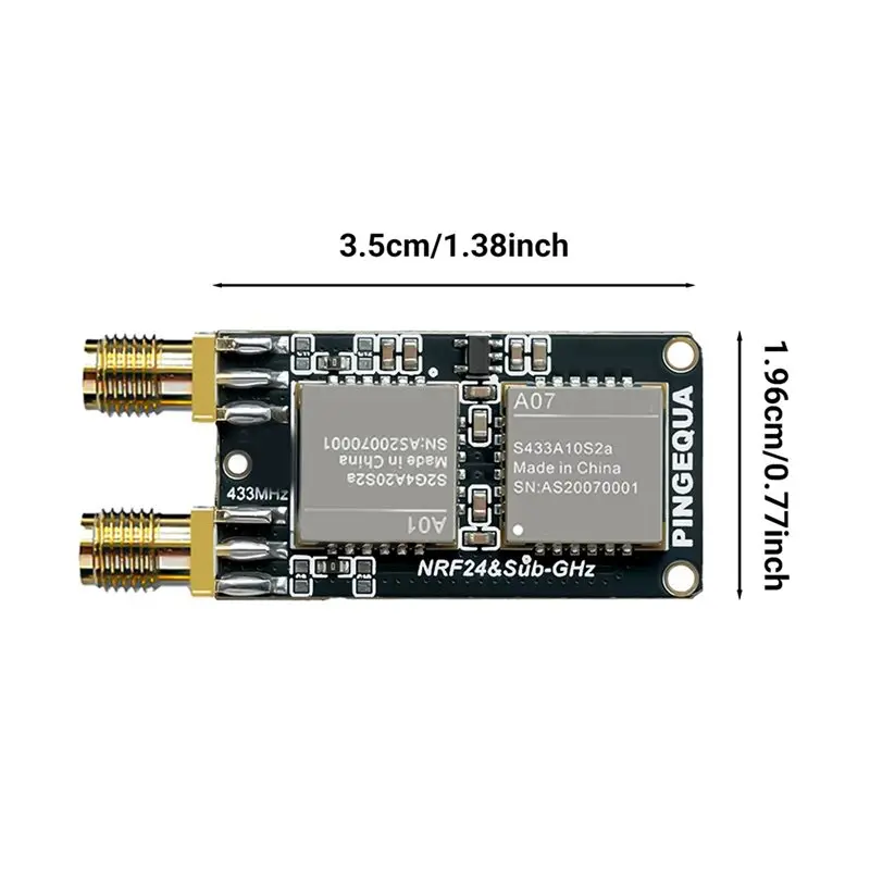 NRF24+ CC1101 Module-Receiver Board(2.4Ghz& 433Mhz), Automatic Frequency Band Switching Support