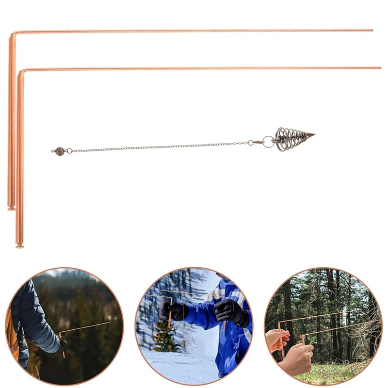 Copper Dowsing Rods Brass Divining Rods For Ghosthunting Tools, Divining Water, Treasure, Buried Items