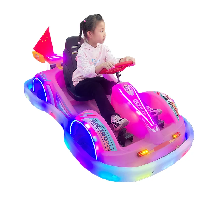 Playground Shopping Mall Square Luminous Plastic Kart Bumper Car Children Adult Electric Toy Amusement Equipment Outdoor Indoor