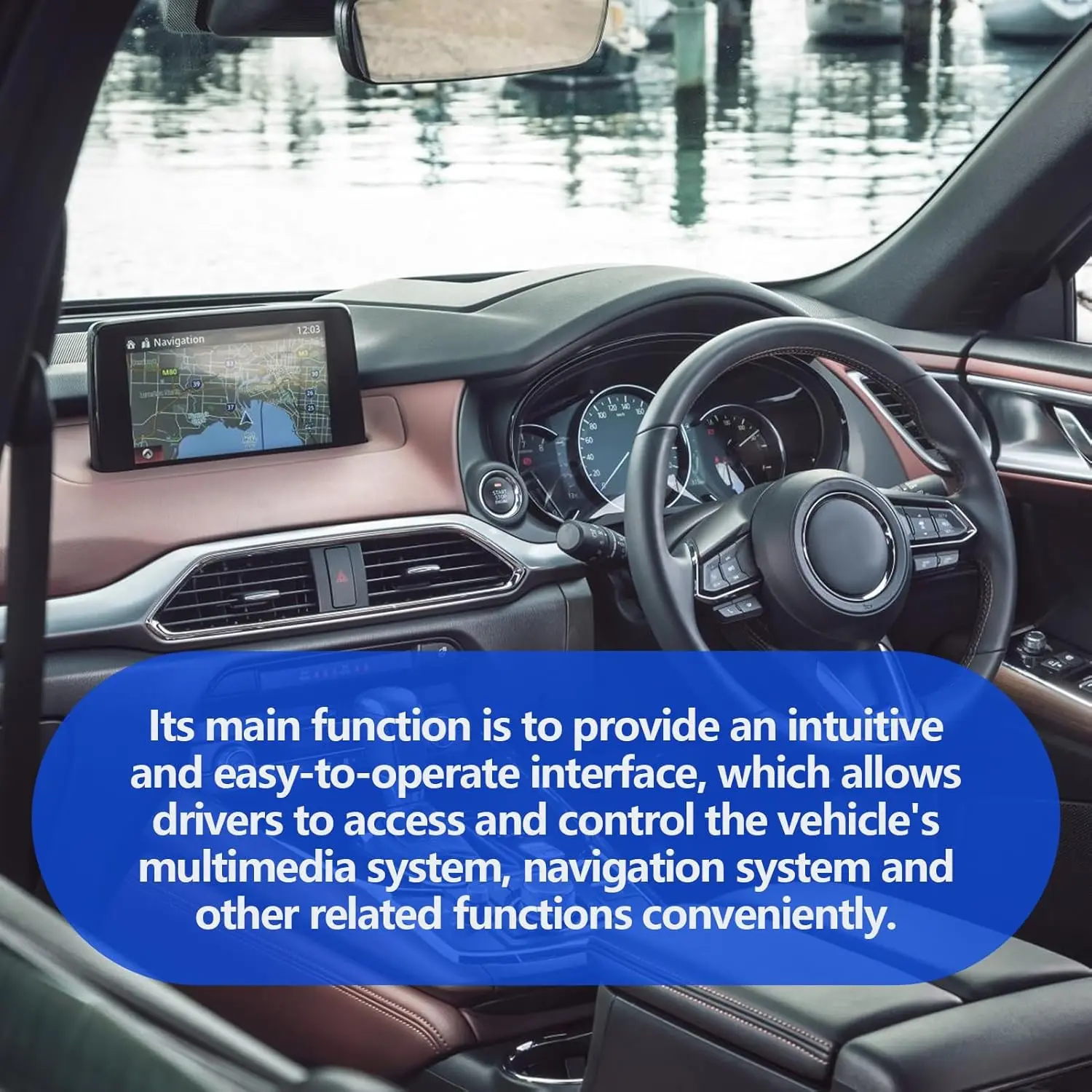 Uconnect 8' زجاج شاشة تعمل باللمس لمازدا CX-9 2016-2019 متوافق مع TK48-611J0 TK49-611JA #6