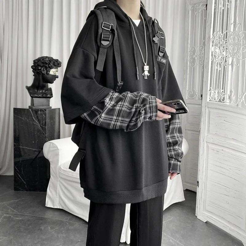 

Vintage Women's Oversized Streetwear Hoodie Punk Style Loose Fit Sweatshirt Comfortable Casual Fashion for Autumn