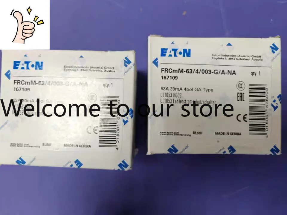 Eaton Muller FRC MM - 63/4/003 - G/A-NA Leakage Integrated Micro-break UL1053 CSA Certification Complete