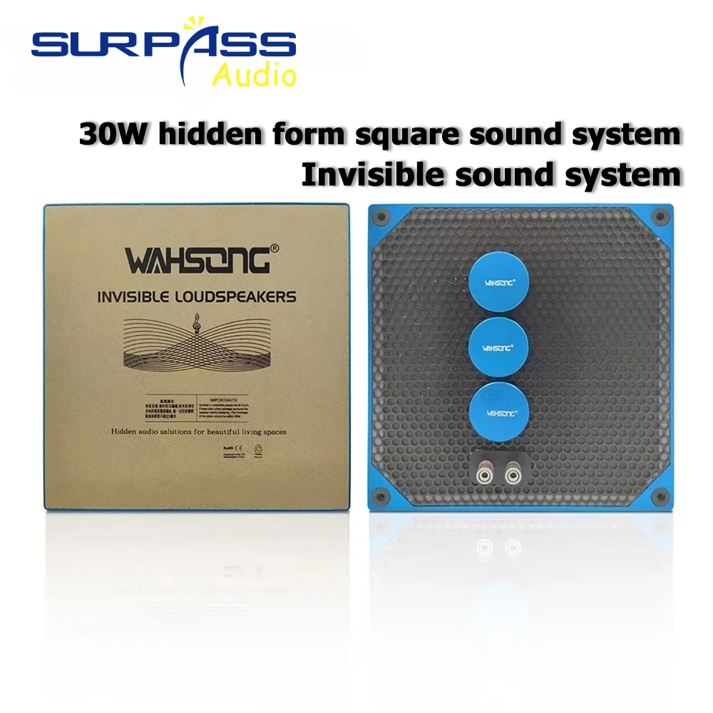 Home Theater 6Ohm 30W  Invisible Speaker Aluminium Element Speaker Rectangle Full Range Audio LoudSpeakers for LivingRoom Indoor