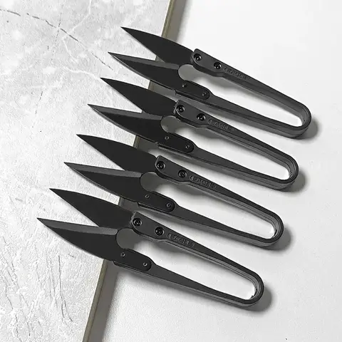 5/4/3/2/1pcs 바느질 가위 U 바느질 클리퍼 구슬 스레드 커터 트리밍 스레드 스티치 용품 자수 직물 가위