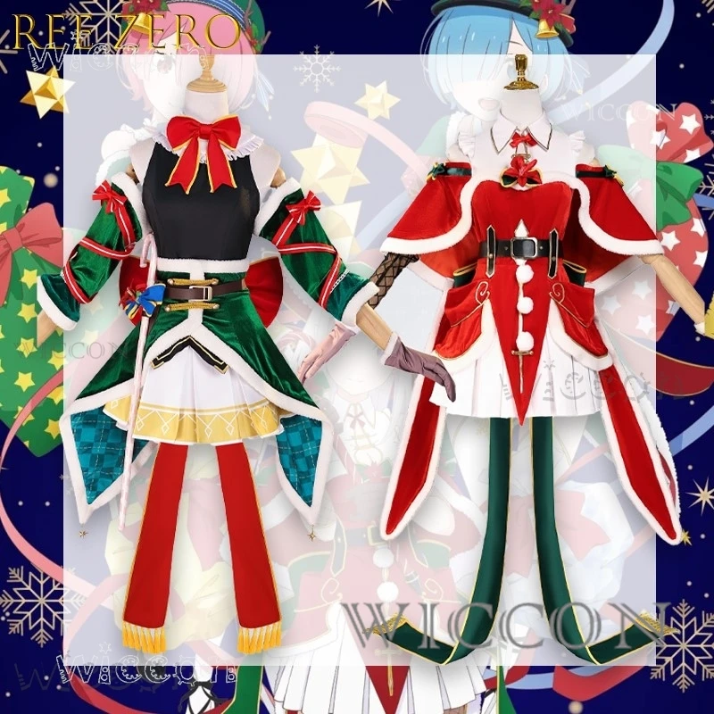 Disfraz commencer la vie dans un autre monde Rem Cosplay déguisement d'halloween tenue Emilia Cosplay Anime déguisement de noël
