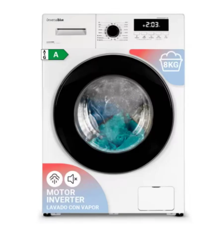 8 kg Inverter washing machine with white Display | UNIVERSALBLUE (shipping and upstairs included)