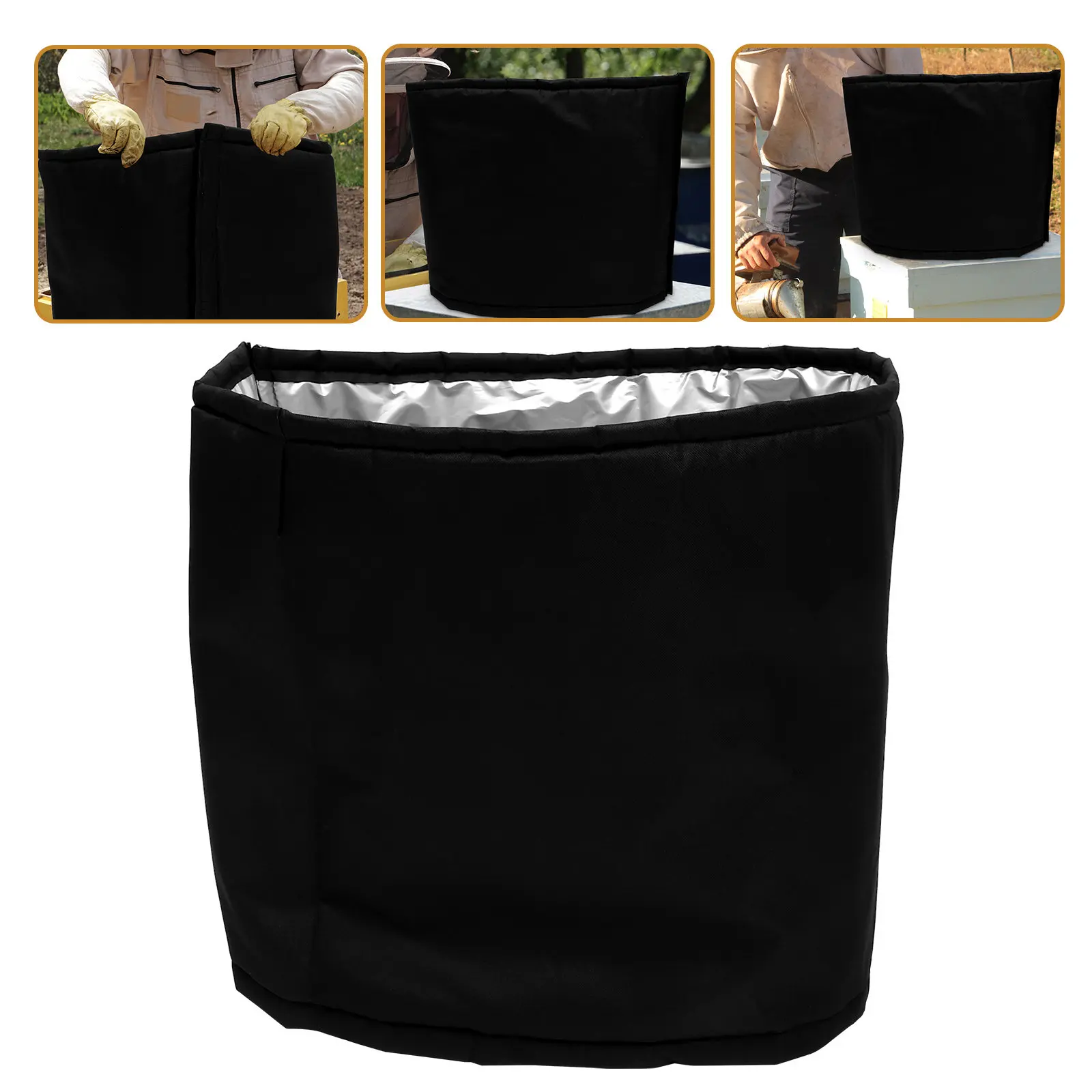 Heavy Duty Beehive Winter Cover PVC Oxford Cloth Weather Resistant Insulation Wrap for Outdoor Patio Courtyard Beehives