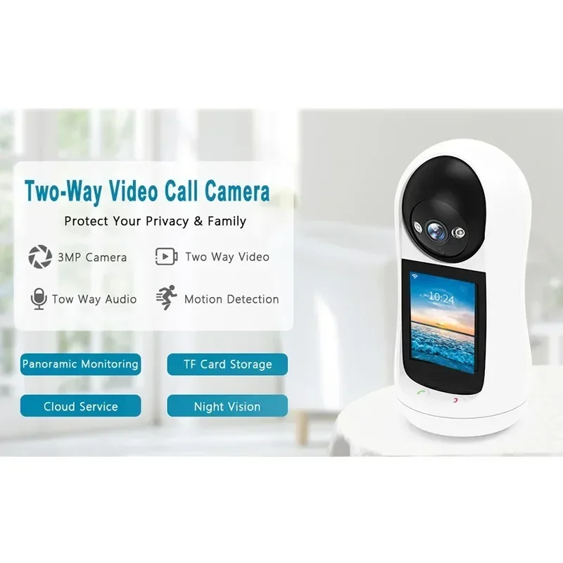 200MP/300MP Icsee Video Intercom Interactive Video Camera, Home WIFI with Screen Shaking Head Surveillance Camera