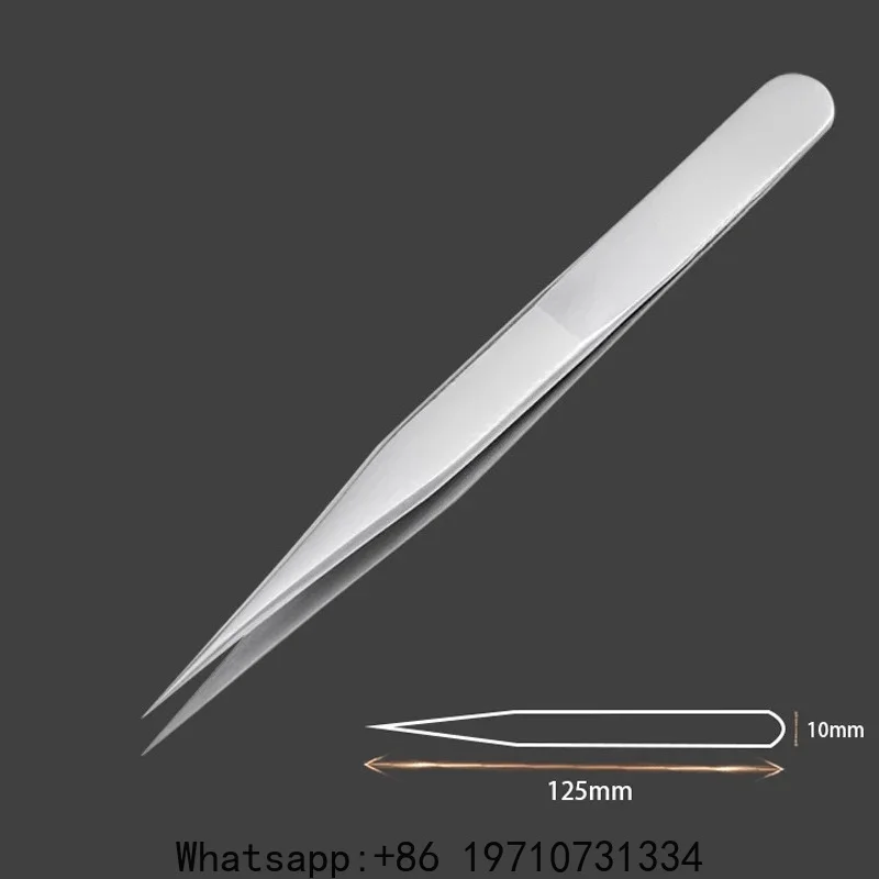 Tweezers Anti-acid Anti-magnetic High-precision Super Hard Sharp Forceps Phone Watch Jewelry Components Repair