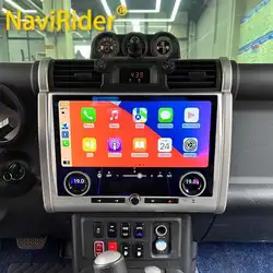 2 Din Android Car Radio Multimedia Player For Toyota FJ Cruiser J15 2007-2024 Carplay Auto With Air Conditioning Control Screen