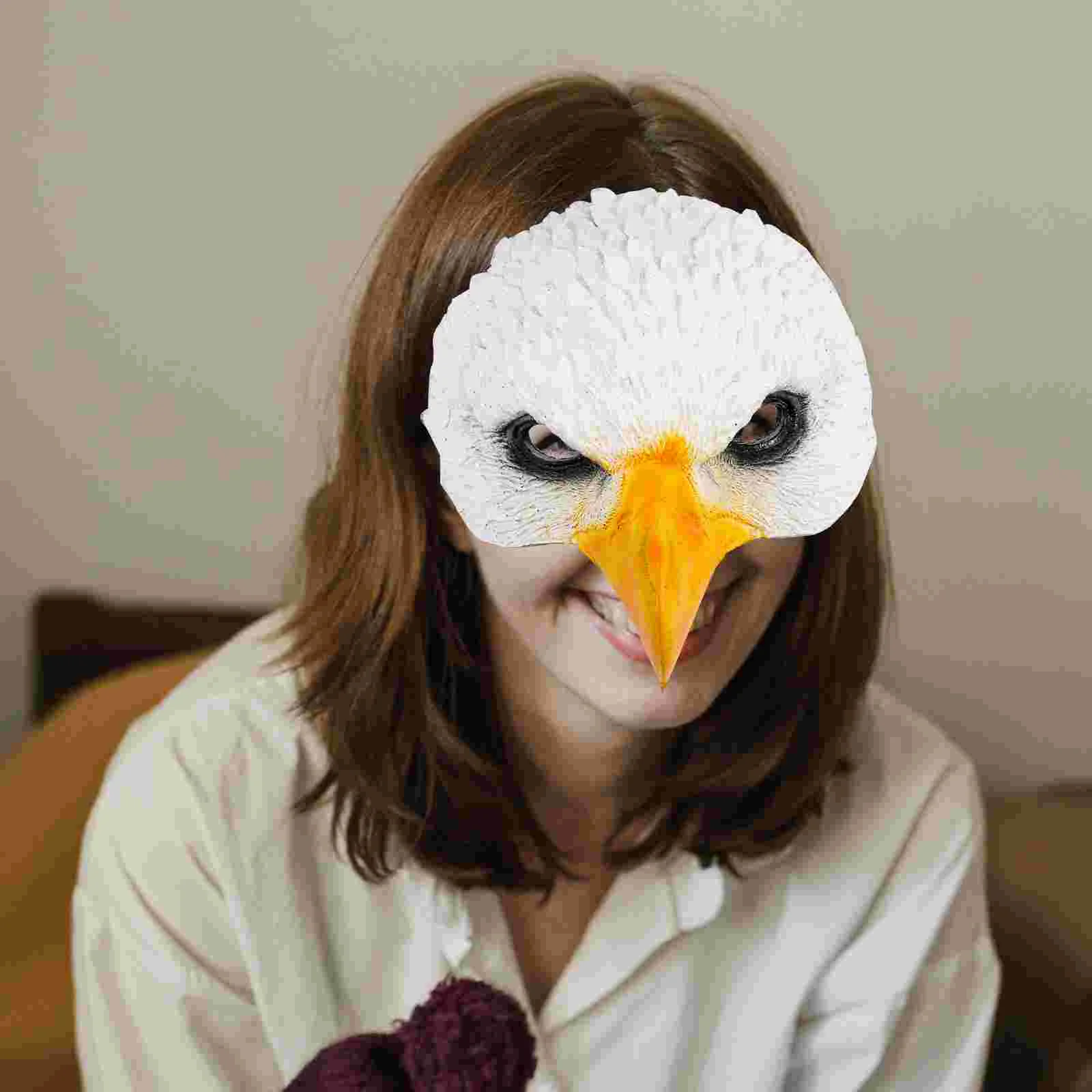 

Eagle Mask Animal Halloween Costumes for Boys Face Masquerade Men Prop Accessories