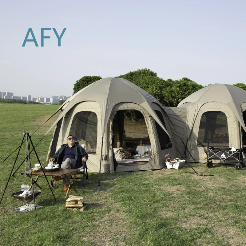 Large Inflatable Air Tent for Outdoor Camping Waterproof Portable Pop Up Tent for Backpacking Hiking Festival Travel