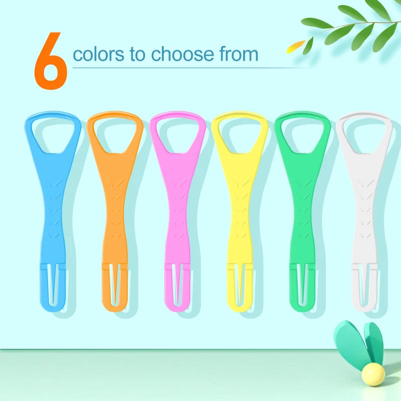 

5Pcs Foldable Tongue Scraper Brush With Toothpick Oral Care To Keep Fresh Breath Reusable Fresh Breath Maker Tongue Cleaners