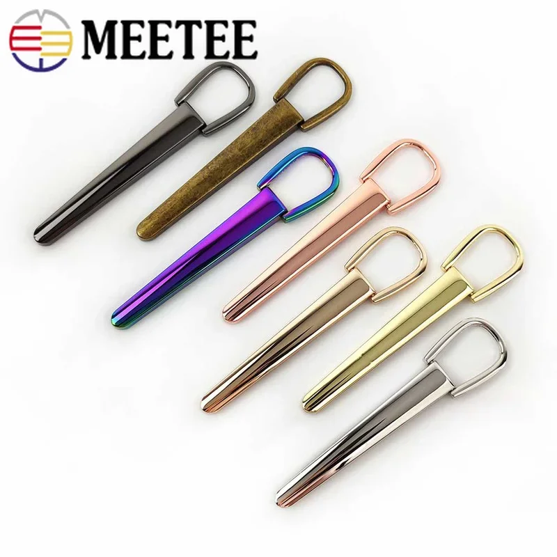 2/4/10Pcs Meetee Bag Handle Strap Metal Belt Buckles Decorative Buckle Handbag Hanger Connector DIY Hardware Leather Accessories