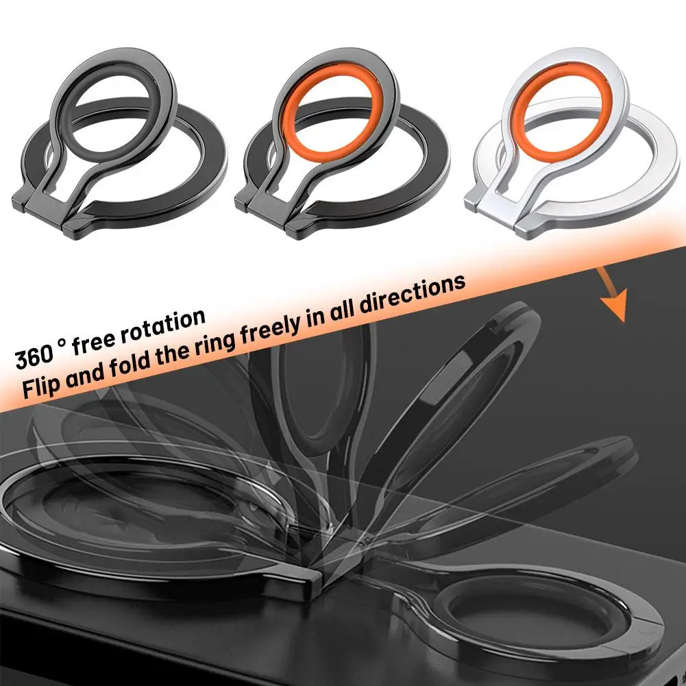 Magnetic Phone Holder For Apple Series for MAGSAFE 360° Full Rotation Removable Soft Silicone Does Not Affect Cha G4X5