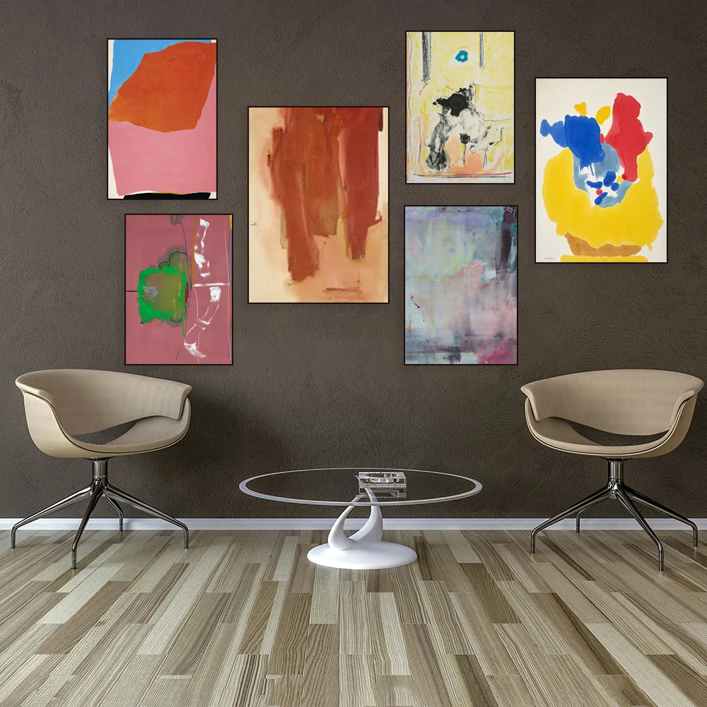 Helen Frankenthaler American painter painting art, lyrical abstract expressionism art print, wall art print home decor poster