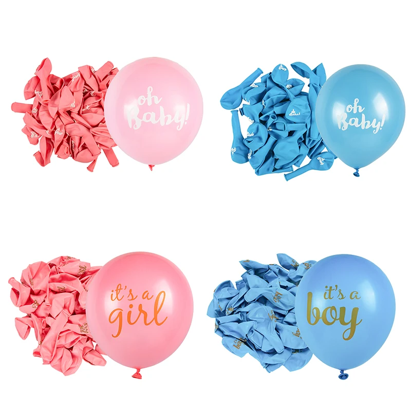 It\'s a Boy Girl Balloons Pink/Blue Baby shower palloncini in lattice Boy Girl oh Baby Gender Reveal palloncini per feste globos Helium Ballon