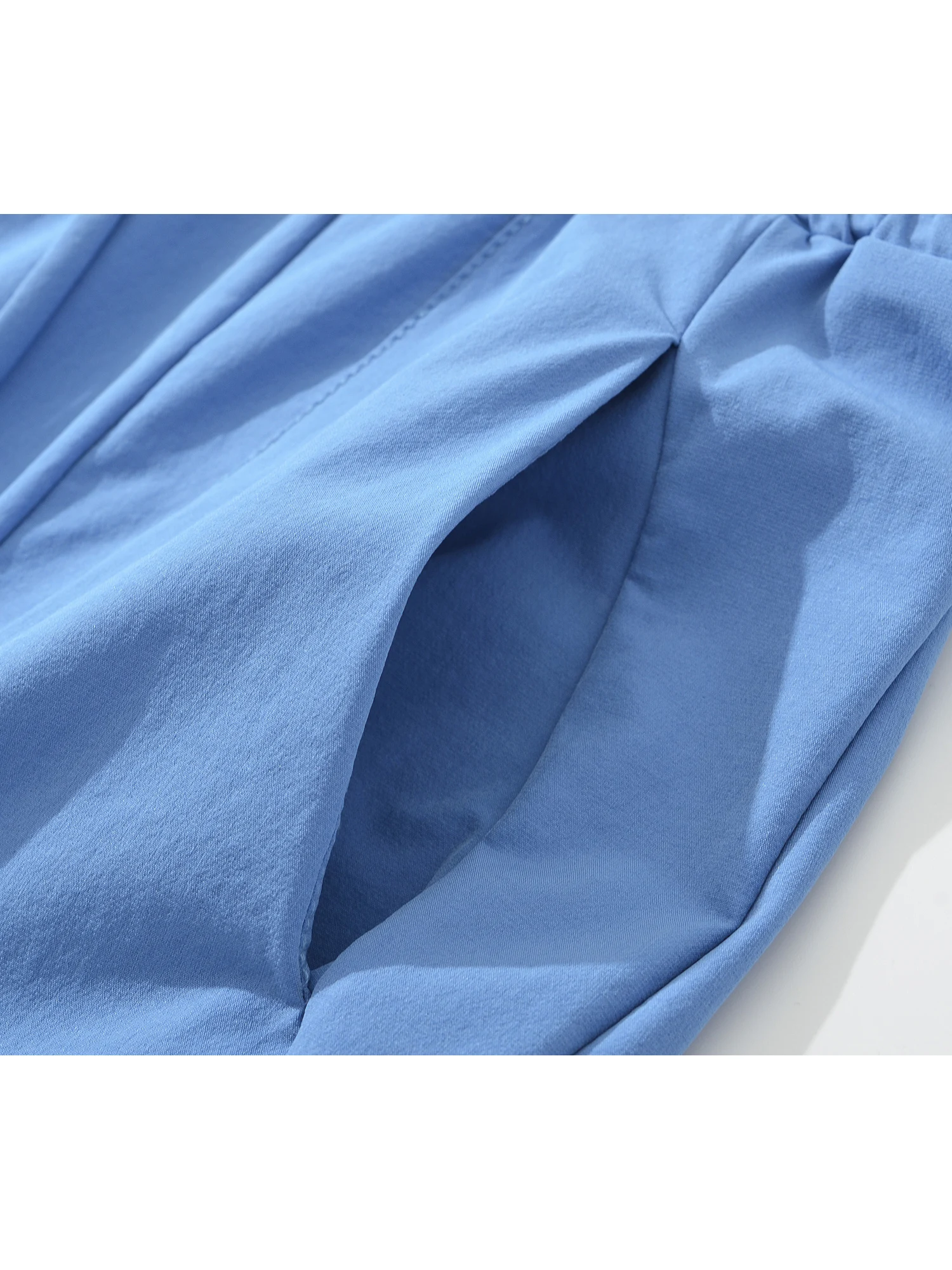 Amerikaanse Sle hoge taille wijde pijpen broek Dstring losse pasvorm casual broek ademend luie vloerlengte gordijnbroek