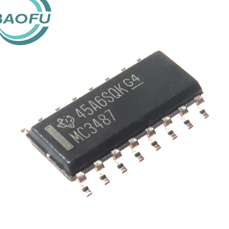 

Brand new original MC3487 MC3487DR SOIC-16 four-way differential line driver chip