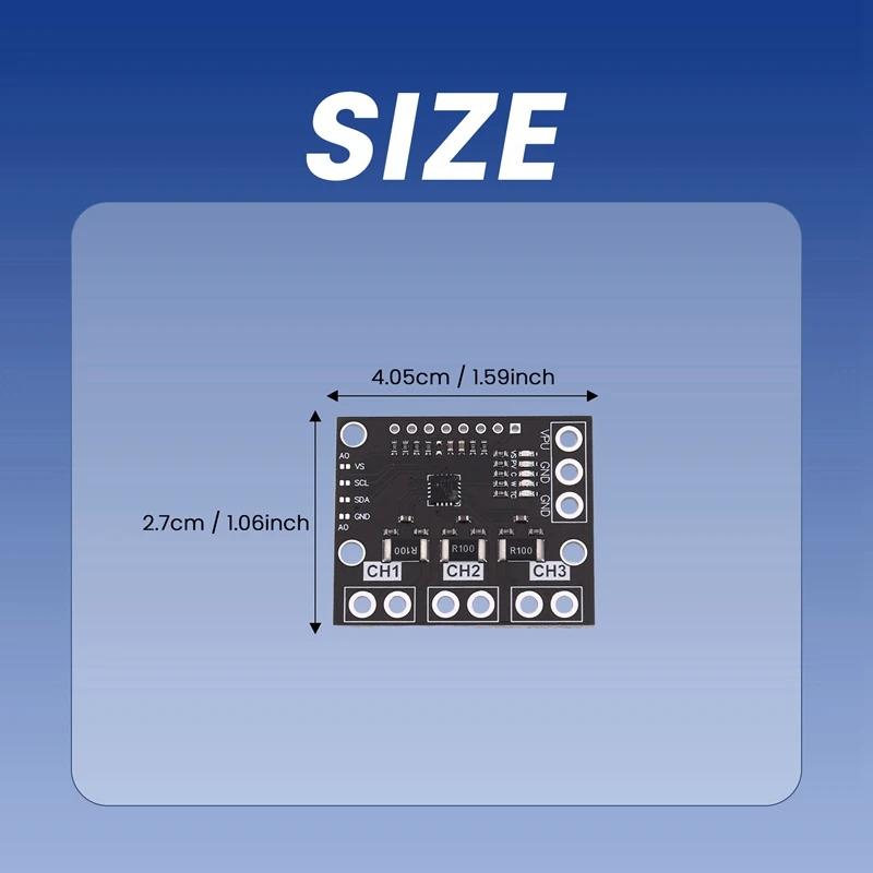 AV-I2C SMBUS INA3221 Modul Papan Sensor Monitor Tegangan Catu Daya Arus Shunt Tiga Saluran Pengganti INA219 dengan Pin