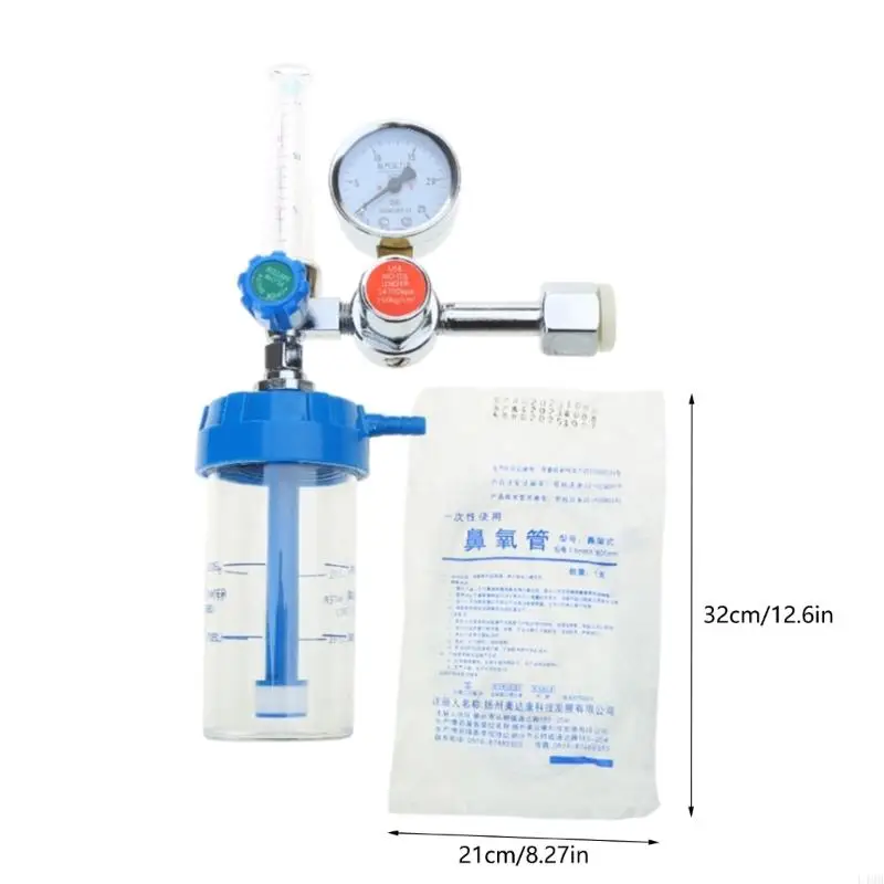 L4MB Compact Ossigeno Riduciano del riduzione del ridotto del flusso Movimentazione del regolatore del misuratore ossigeno