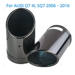 2 PCS Exhaust Tip Nozzle Muffler Stainless Steel Rear Exhaust pipe Tips Tailpipe Car Accessories For AUDI Q7 4L SQ7 2006 - 2016