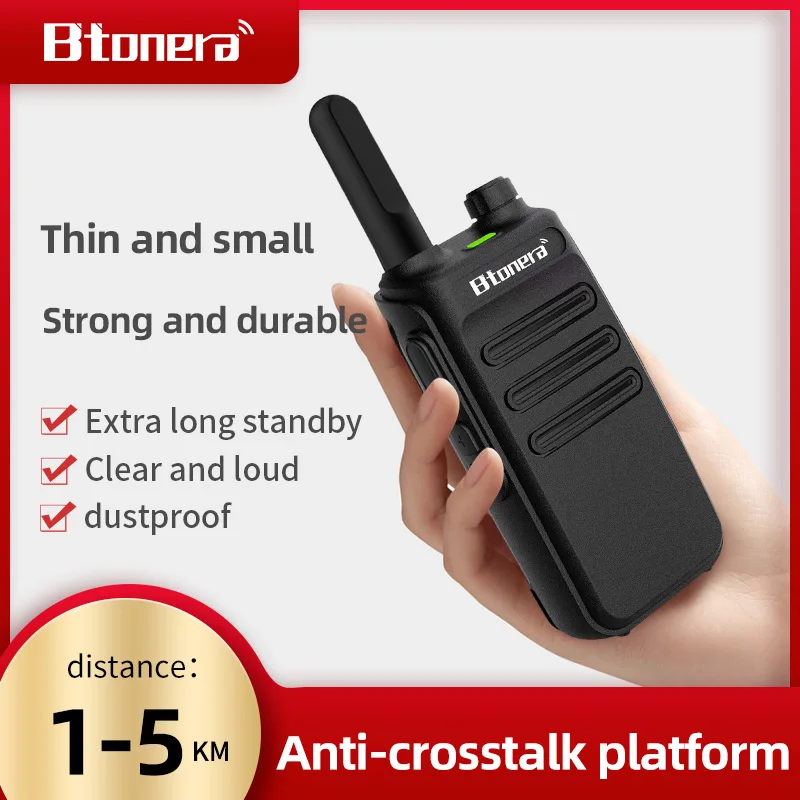 Btonera BT-C30 Walkie-Talkie Remote Mini Outdoor Radio Handstation Hotel Site Restaurant Two Way Raido UHF 400~470MHz