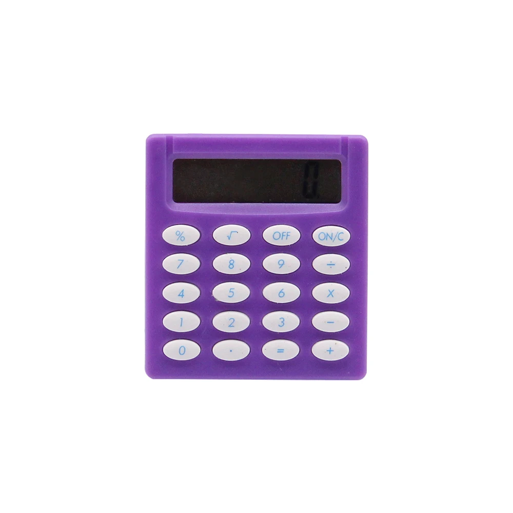 การ์ตูนพ็อกเก็ตมินิเครื่องคิดเลขมือถือพ็อกเก็ตประเภทแบตเตอรี่เหรียญเครื่องคิดเลขพกพา Extras Calculadoras โรงเรียนเครื่องคิดเลขสํานักงาน