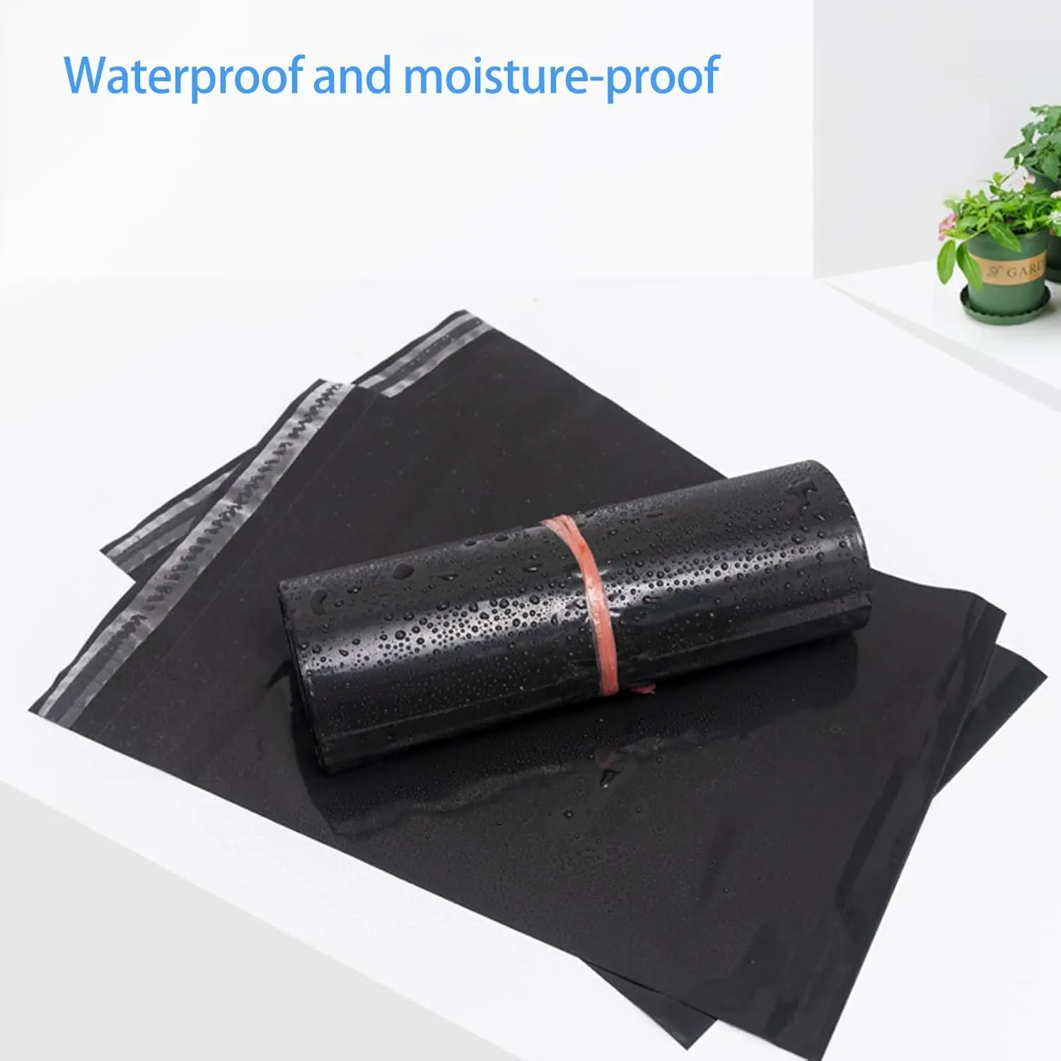 سماكة اللون الأسود المغلف أكياس التخزين بولي ايثيلين البلاستيك ساعي حقيبة شحن مقاوم للماء ذاتية اللصق ختم الحقيبة أكياس بريد