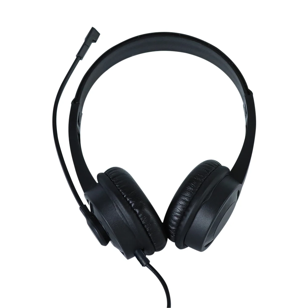 3,5MM Call Center Clear Voice Office School PC Gaming z mikrofonem 1,5M Przewodowy zestaw słuchawkowy do komputera Regulacja głośności Redukcja szumów — zdjęcie produktu 5