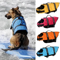 Dog Life Vest Jacket Reflective Adjustable Summer Pet Clothes Puppy Swimwear Medium Large Dog Life Jacket Safety Swimming Suit