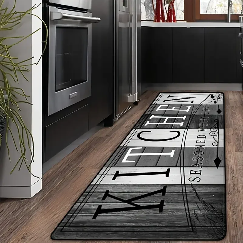 VIKAMA مزرعة المطبخ عداء البساط قابل للغسل المطبخ حصيرة عدم الانزلاق مقاوم للماء الدائمة المطبخ الكلمة حصيرة للديكور المنزل #2