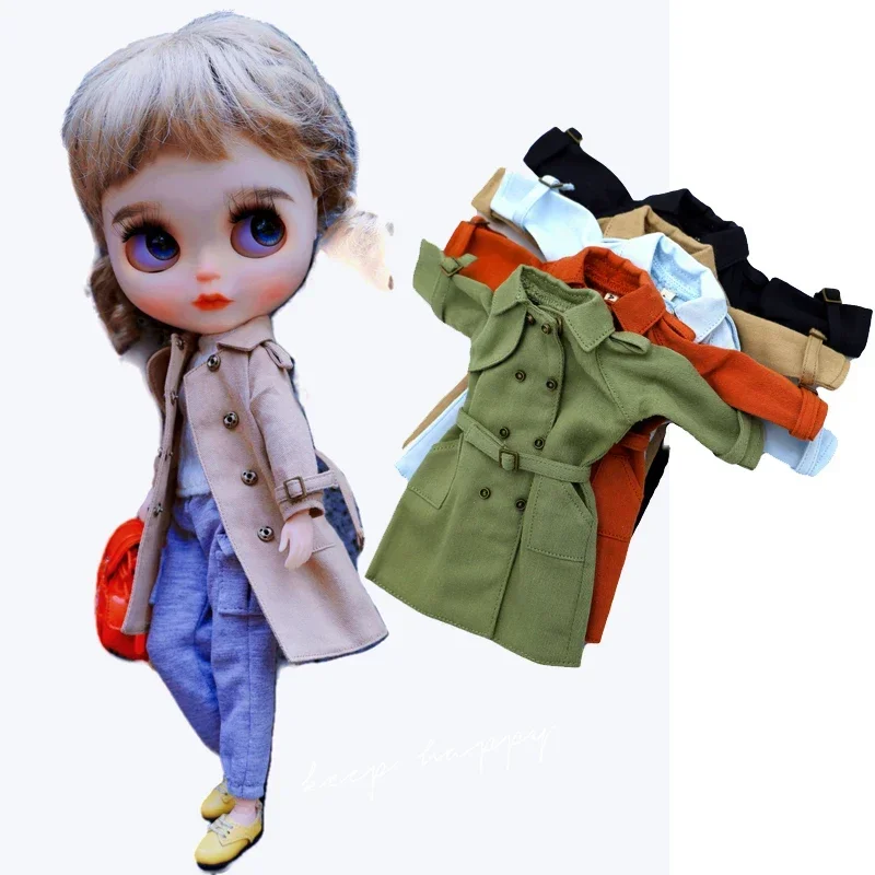 Blythe Clothes Windbreak Stripe Shirt for Blyth Azone OB22 OB24 Doll Clothes Accessories