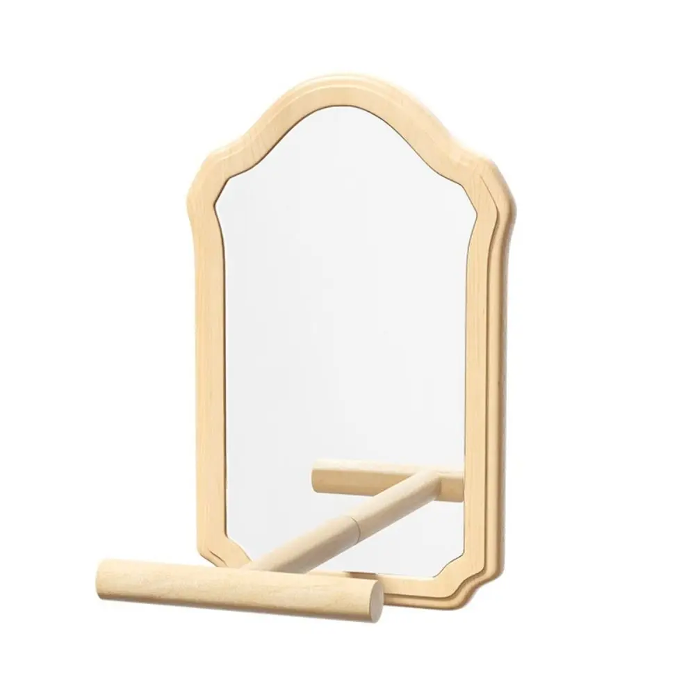Wear-Resisting Bird Mirror Perch Bite-Resistance Durable Parrot Mirror Detachable Parrot Platform Stand Bird Cage Accessories