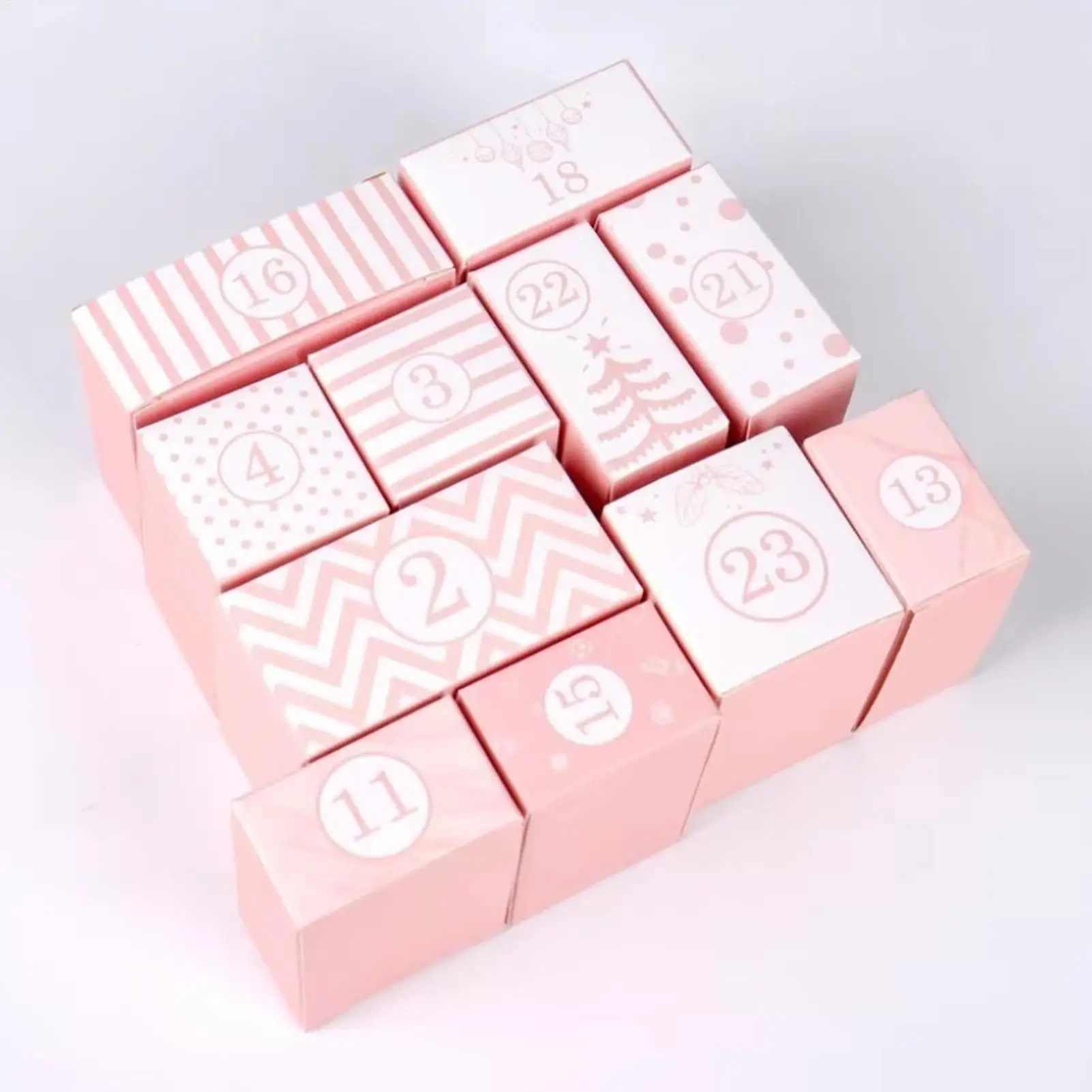 

Різдвяные пустые коробки с календарем обратного отсчета на 2025 год, 24-дневная складная коробка с обратным отсчетом для конфет для занятий, вечеринок для девочек