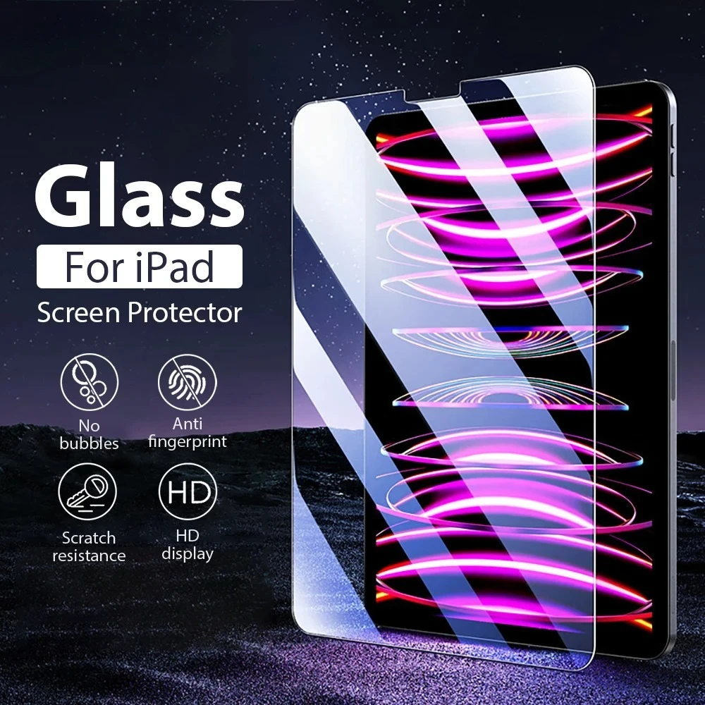 Tempered Glass Screen Protector for Ipad Pro 13 11th M5 M4 2025 12.9 A16 Air 11 5 4 M3 M2 10 9 9th 10th Generation Mini 7 6 Film