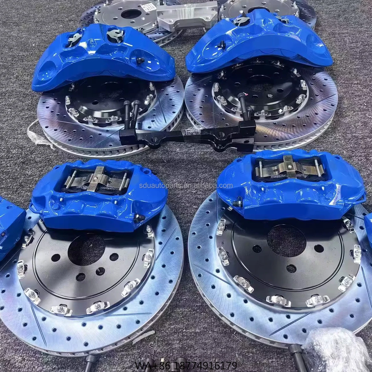 

Upade Big Brake Caliper Kit Front 9n Brake Caliper Kit 6 Pot Rear 4 Pot E Brake 380 to 420mm for RS6 RS8 A6