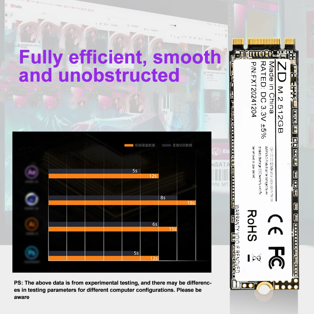 M2 SATAIII NGFF SATA Hard Disk 550MB/s Internal TLC Solid State Drive 128G 256G 512G 1TB 2280mm B & M Key SSD for Desktop Laptop