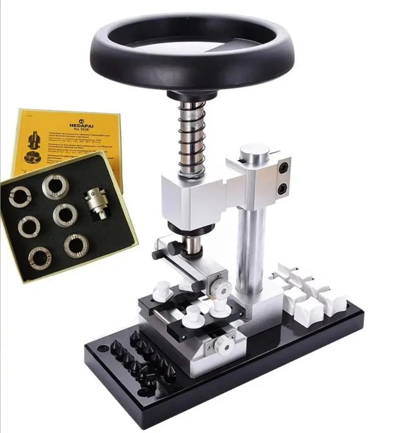 

5700 Adjustable Watch Case Back Opener Unlock Caseback Machine Screw Oyster Style Repair Tool Kit for Watchmakers
