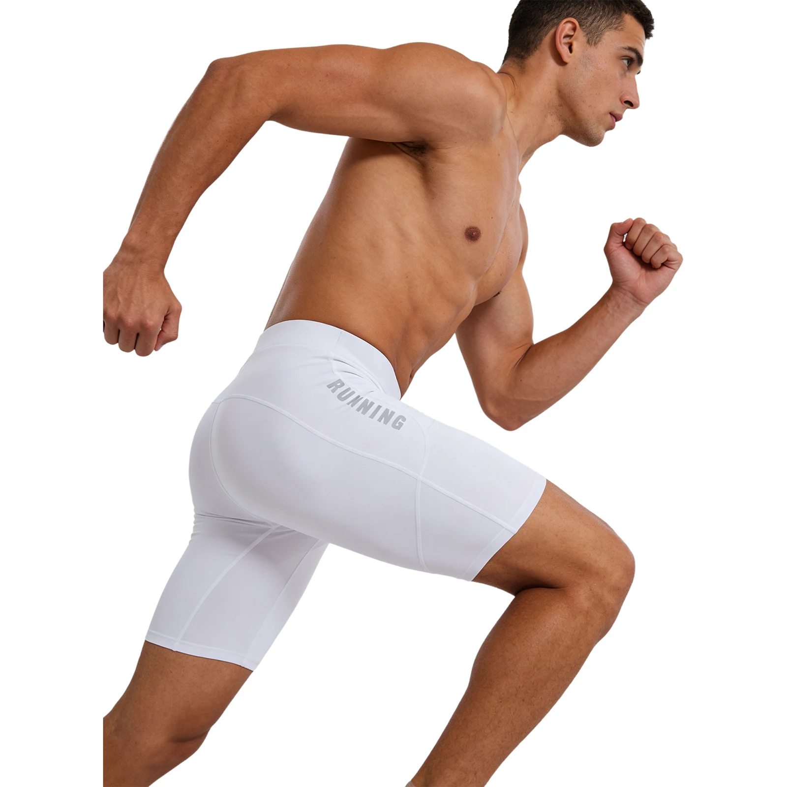 

Men Slim Fit Swim Running Workout Sport Shorts Quick-Drying Athletic Skinny Shorts for Cycling Running Training Gym Fitness