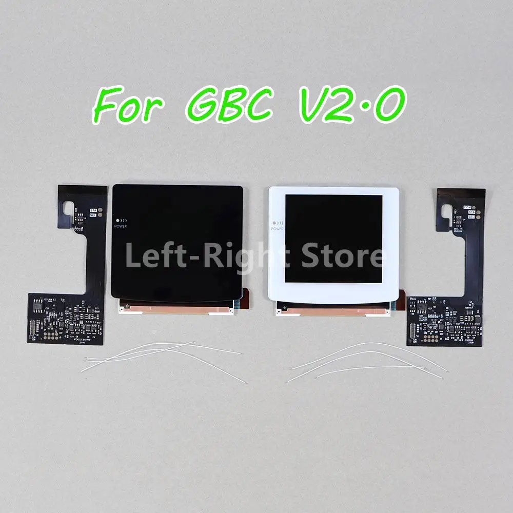 

1set V2.0 2.0 Backlight Logo Gamenaissance Replacement For Nintend GBC Screen Laminated IPS LCD Panel Kit for Gameboy Color