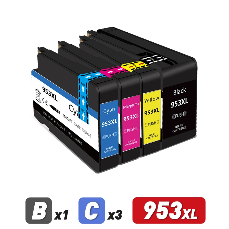 Wkłady atramentowe Morepage 953XL do HP953 HP 953 XL Kompatybilne z Officejet Pro 7720 7730 7740 8710 8715 8718 8720 — zdjęcie produktu 7
