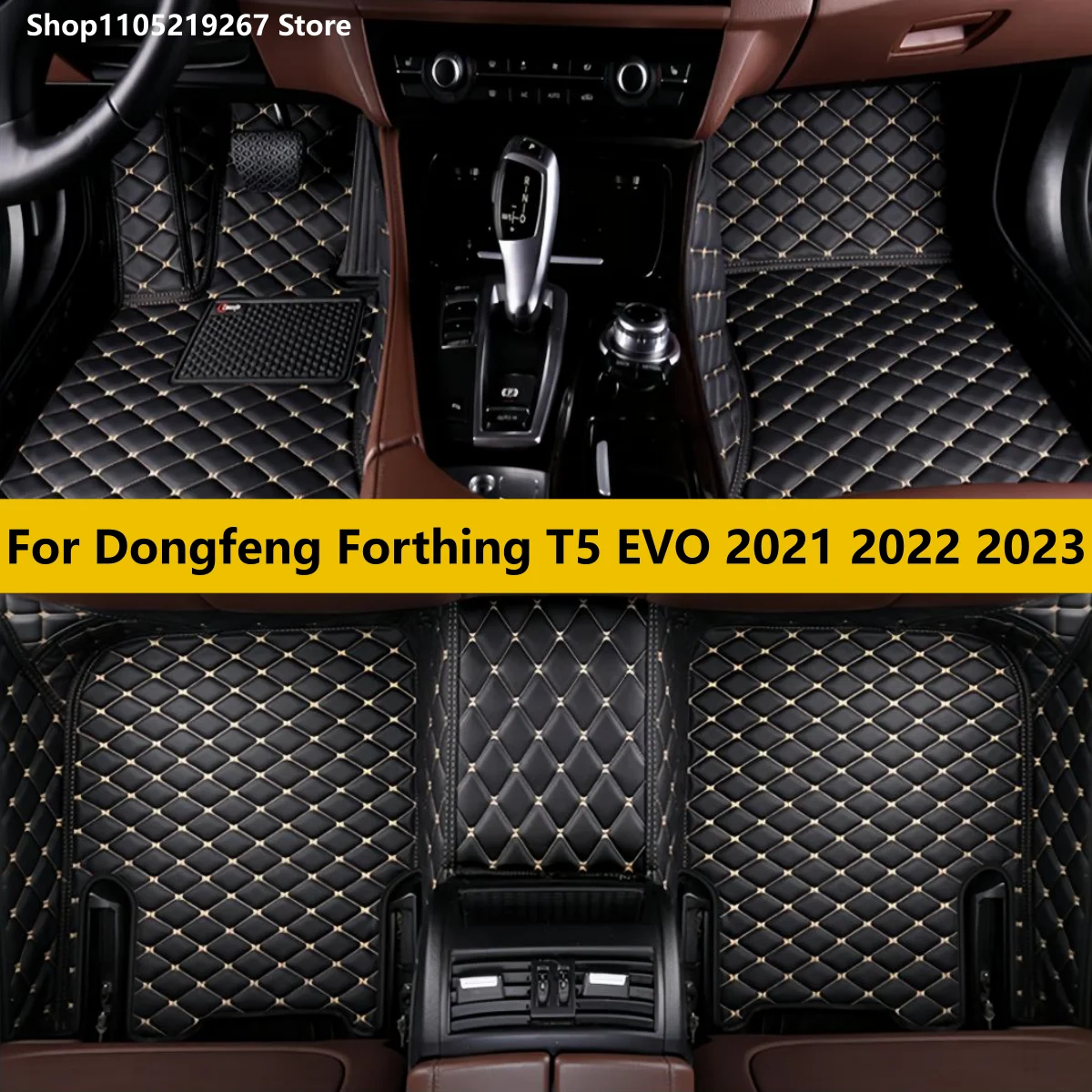 

Car Floor Mats For Dongfeng Forthing T5 EVO 2021 2022 2023 Auto Front & Rear Row Full Set Leather Carpet Pads Foot Matts Rugs