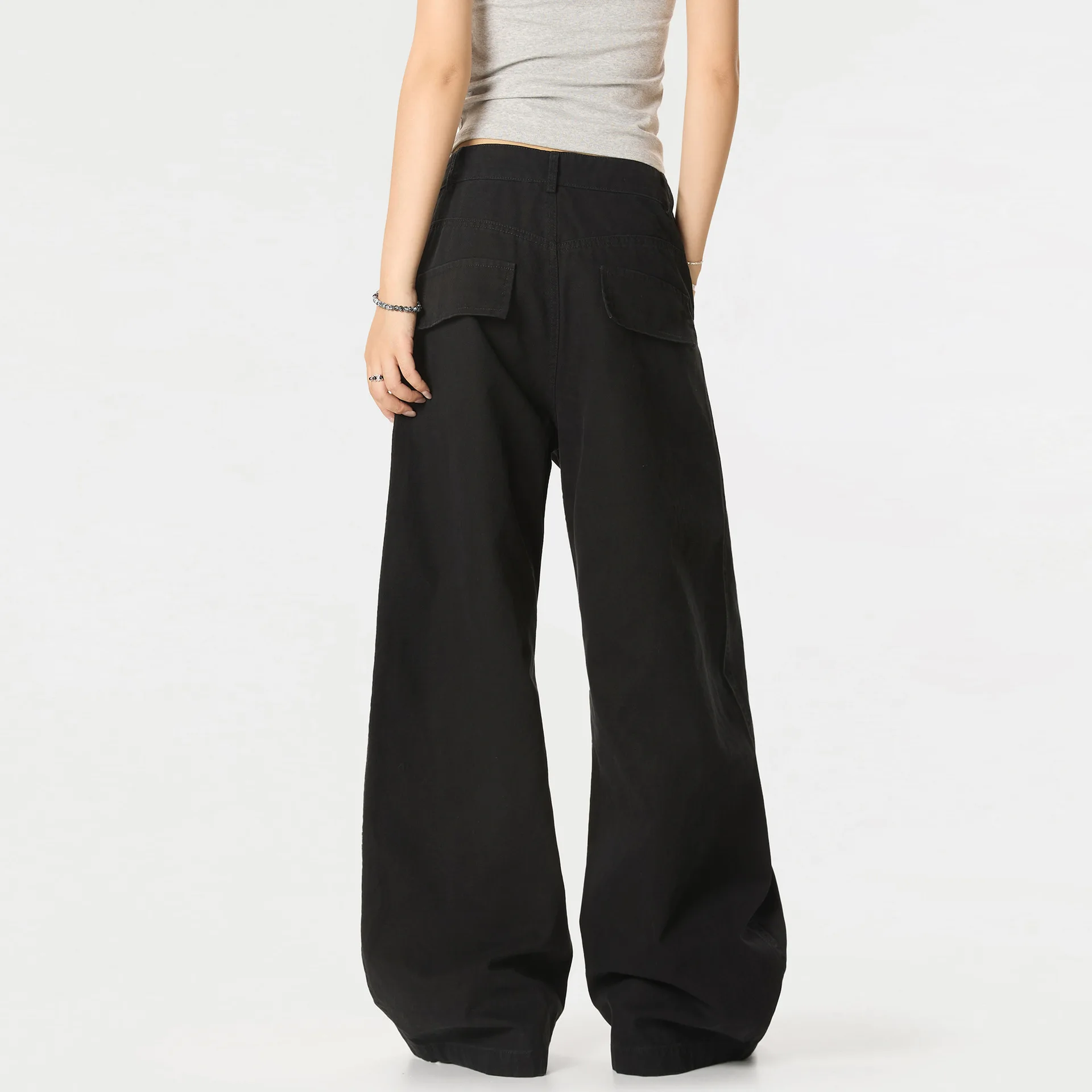 OR FL Celanfit Deconstruction Retro 100 Cotton Women Cargo Trousers Cool And Stylish A Sense Of Sophistication Baggy Y2k Slacks