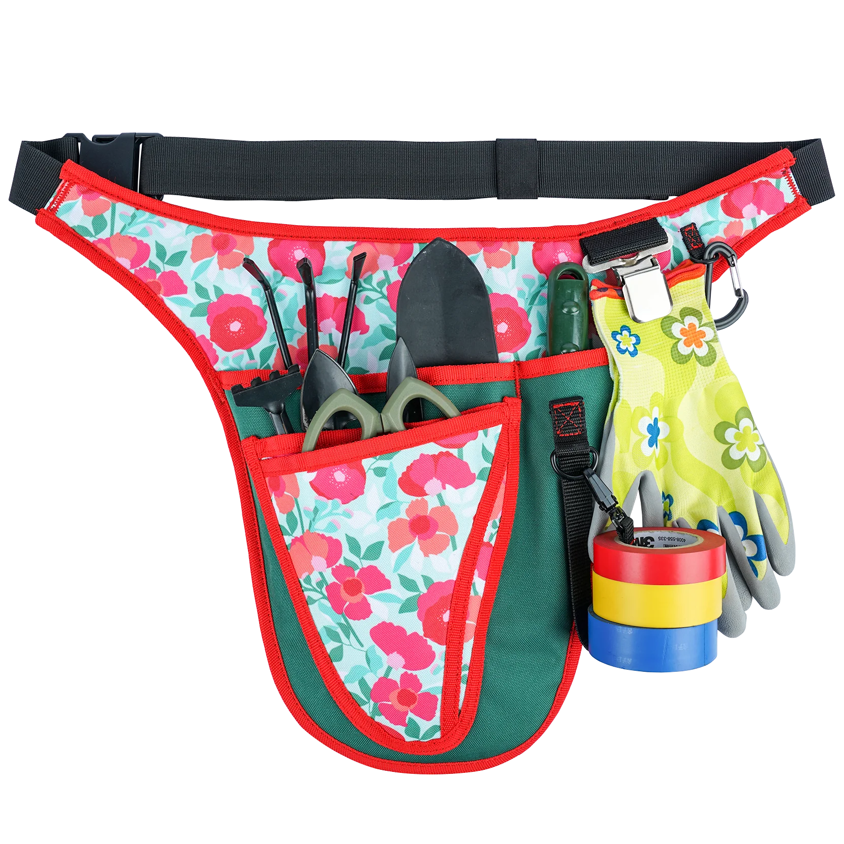 KUNN Garden Tool Belt - Adjustable Tool Organizer Belt Pouch Multi-Purpose Pocket for Gardening,Plumbing,Florists,DIY