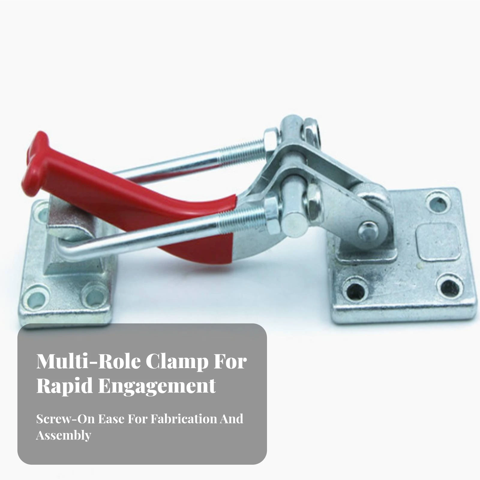 Toggle Clamp Long-Lasting Quick-Toggle Draw Latch Clamp Hardware Strong for Diyers, Utility Boxes, Doors and Panels