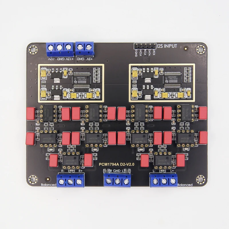 Nvarcher HiFi Parallel PCM1794A DAC Audio Decoder NE5532 Op AMP Assembled Board 24Bit 192kHz