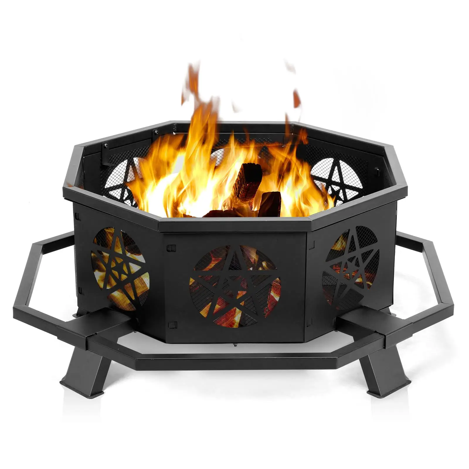 43-Inch Outdoor Fire Pit – Perfect for Backyard Gatherings & Cozy Evenings